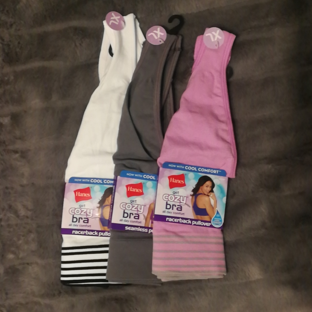 3 pack pullover bras